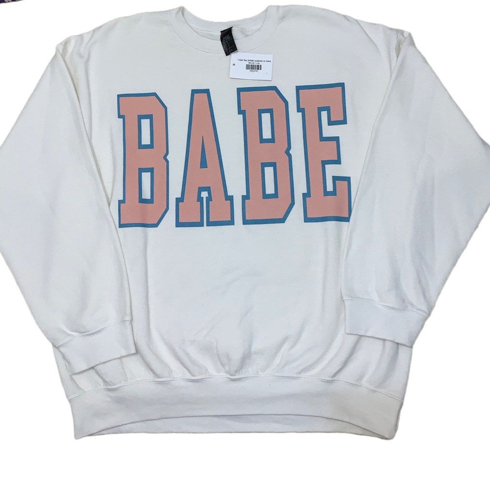 NWT SWEET CLAIRE WOMEN'S "BABE" SWEATER